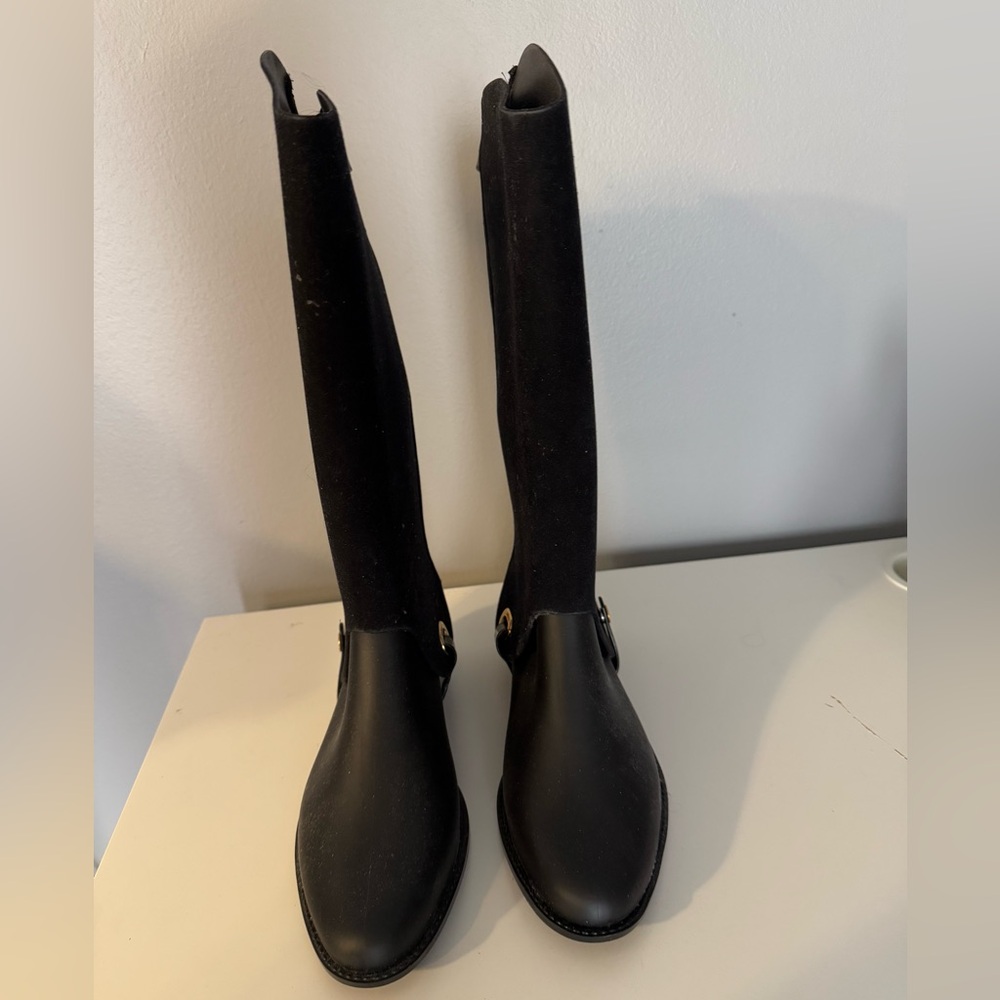 Melissa convertible riding boots with detachable suede upper